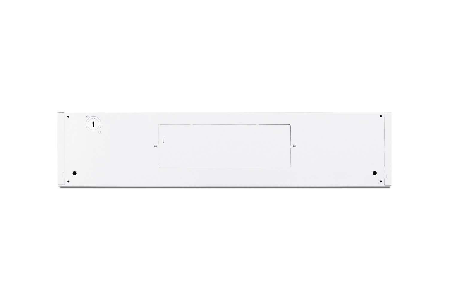24 inch wide ADA compliant under cabinet convertible range hood for ducted or ductless use in white, made in North America with a remote wall switch